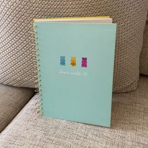 🪞 NEW logo “ Bear with it” gummy bears spiral notebook